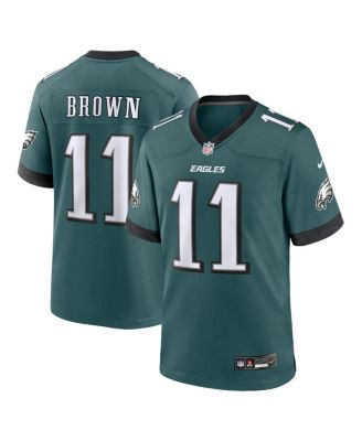 Men's Nike A.J. Brown Midnight Green Philadelphia Eagles Player Game Jersey store Spec