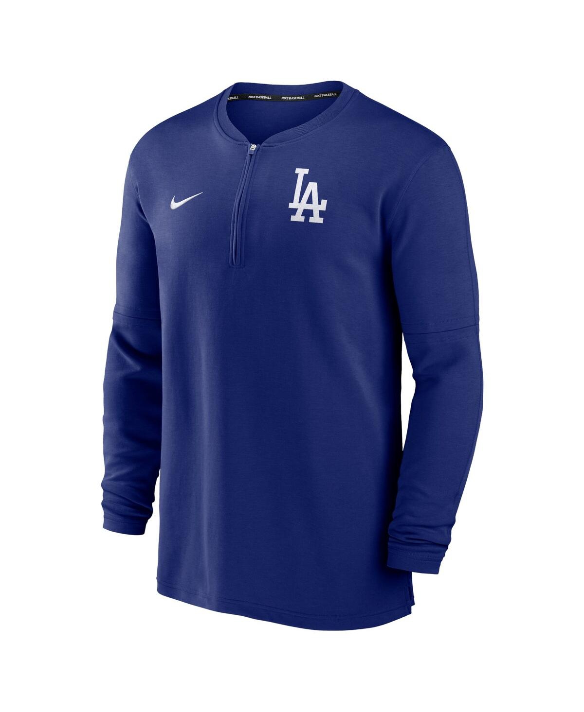 Fanatics Nike Men's Royal Los Angeles Dodgers Authentic Collection Game Time Performance Quarter-zip Top In Royal