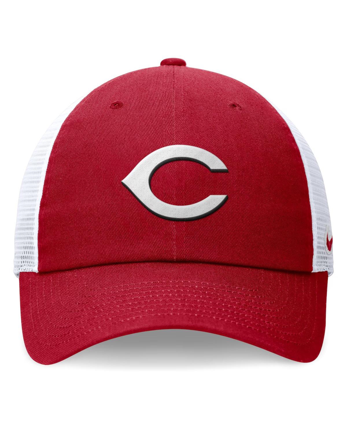 Nike Red Cincinnati Reds Club Trucker Adjustable Hat In Red