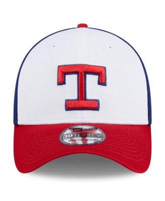 Men's White Texas Rangers 2024 Batting Practice 39THIRTY Flex Hat