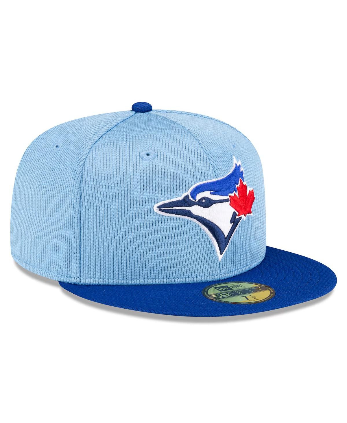 New Era Men's LightTorontoJays 2024 Batting Practice 59FIFTY Fitted Hat - Blue