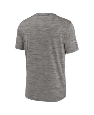Men's  Heather Charcoal New England Patriots 2023 Sideline Alternate Logo Performance T-Shirt
