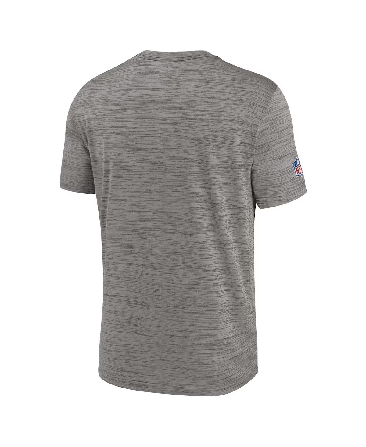 Nike Men'sNew England Patriots 2023 Sideline Alternate Logo Performance T-Shirt - Heather Charcoal