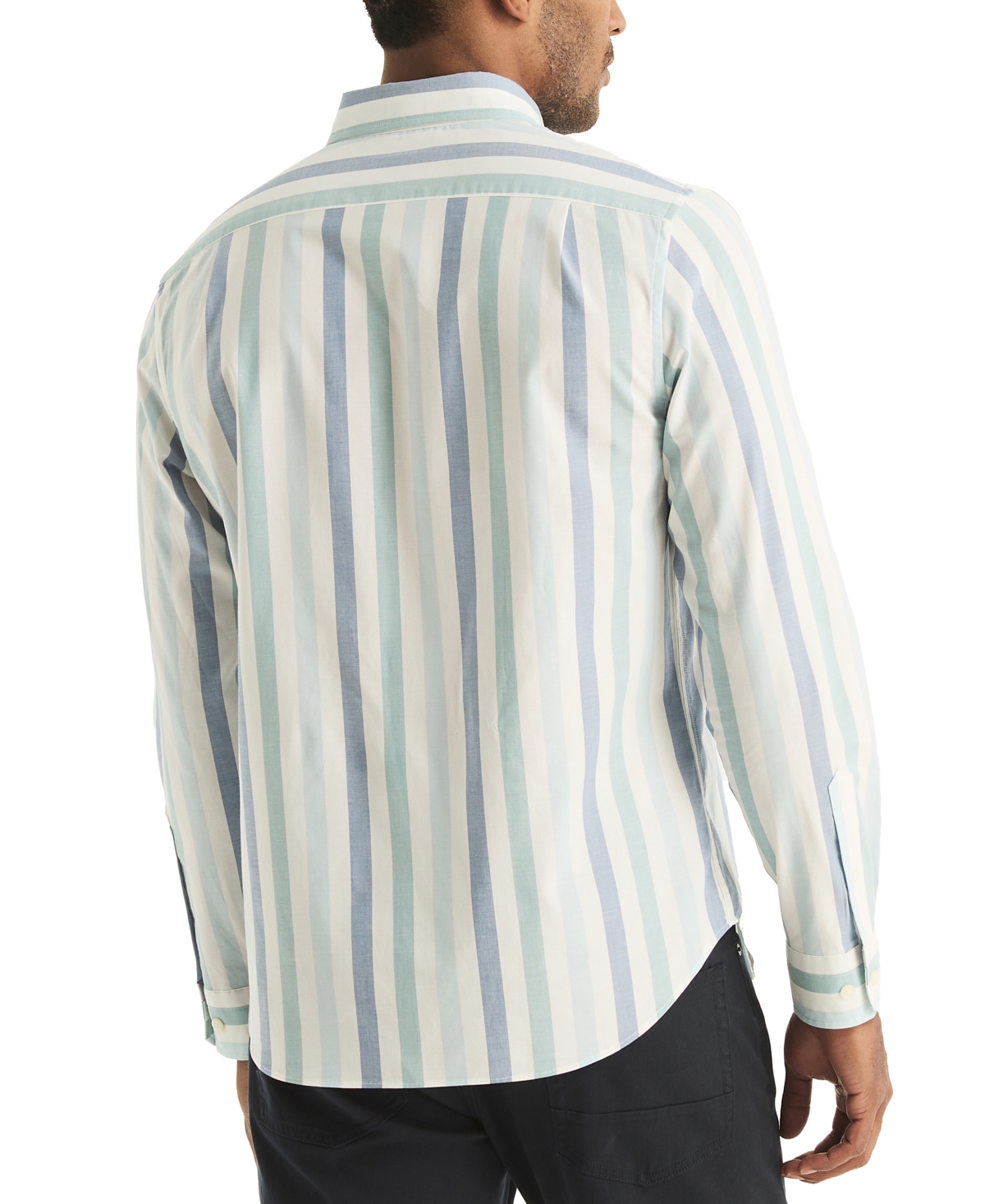 Nautica Men's Classic-Fit Stretch Stripe Button-Down Shirt