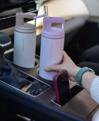 Alpine Flip 'N Sip Insulated, Leakproof Water Bottle with Straw, 20 OZ, 2pk