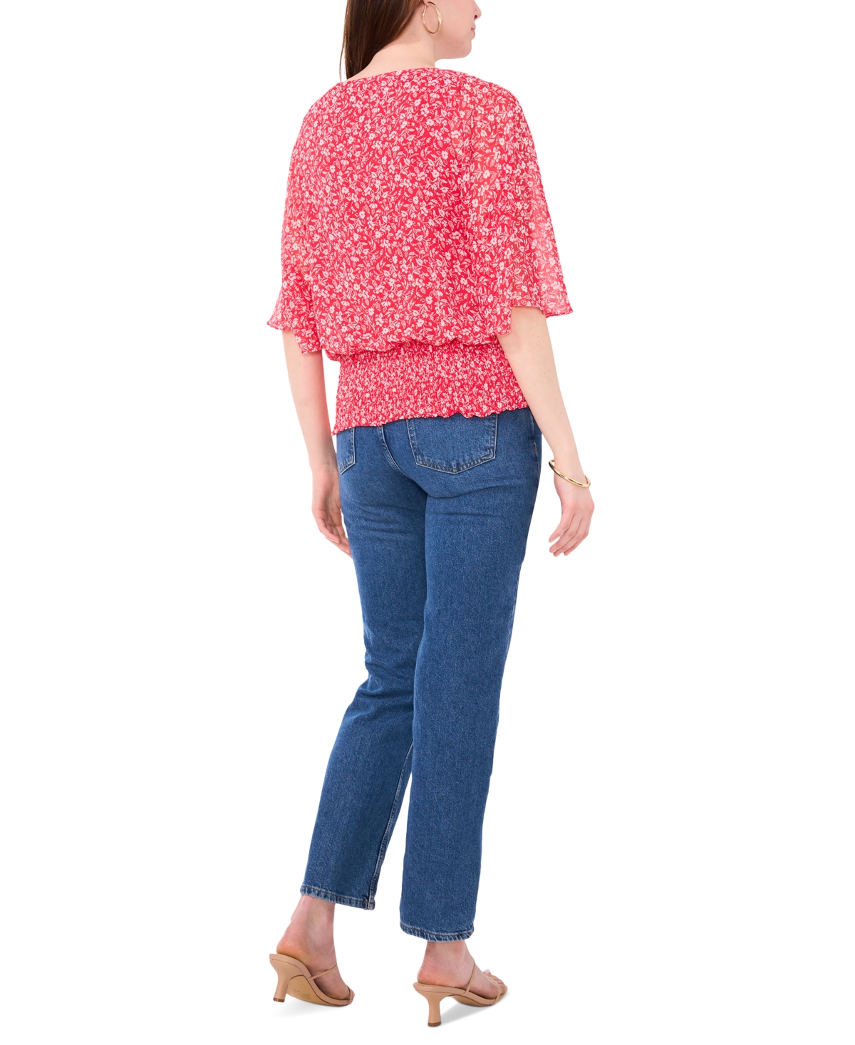 Sam & Jess Women's Smocked-Waist Top