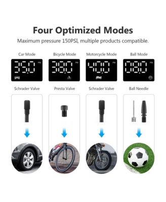 Rechargeable 2000mAh 150PSI Portable Tire Inflator Pump