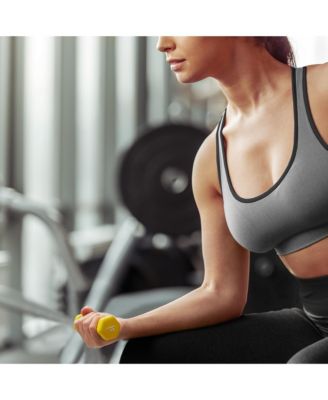 Neoprene Dumbbell Hexagon Hand Weights, 1 lb Pair - 2 lb Total