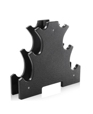 Neoprene Dumbbell Hand Weights with Stand, 20 lbs (2 lb, 3 lb, 5 lb Pairs)