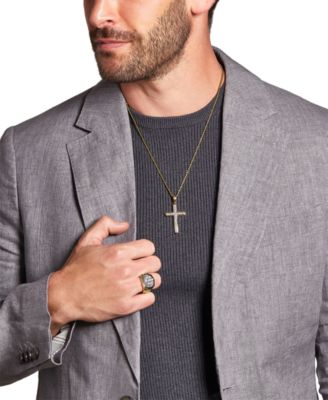 Men's Lab Grown Diamond Cluster Ring (2 ct. t.w.) in 10k Two-Tone Gold