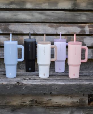 40oz Insulated Tumbler with Straw and Handle