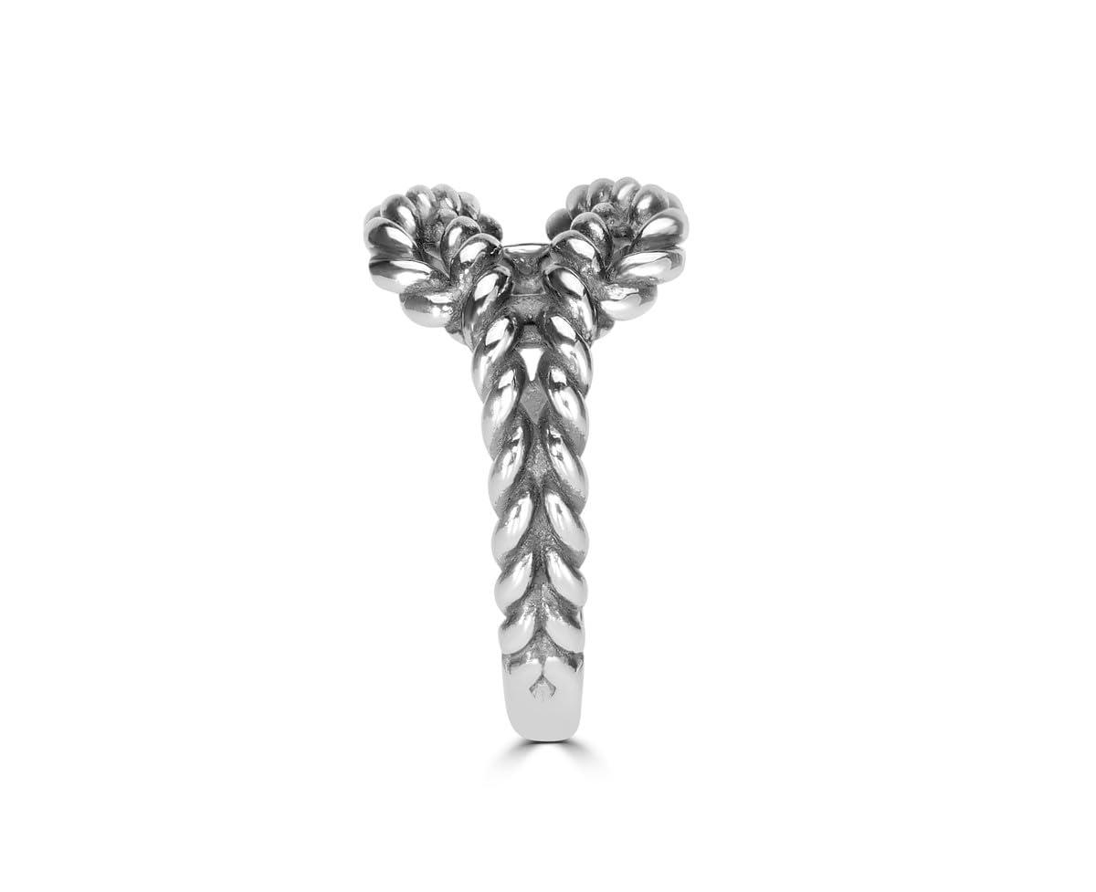 American West JewelryLasso Love Knot Ring, Size 5 - - Sterling silver