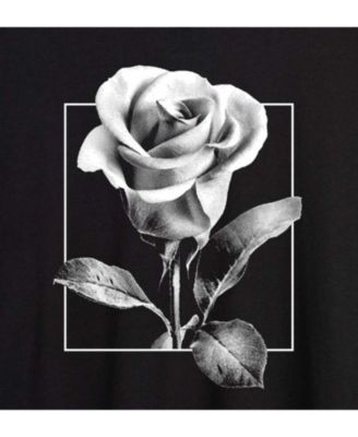 Trendy Juniors Rose Graphic Oversized Tee