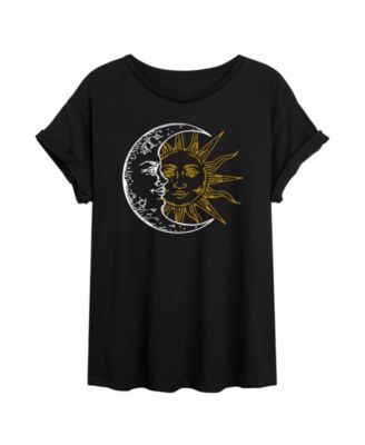 Trendy Juniors Sun Moon Graphic Oversized Tee