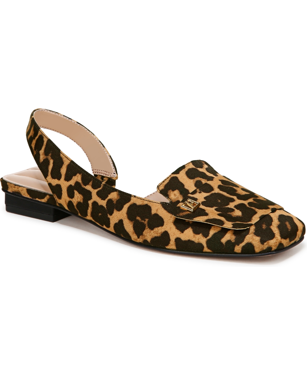 Women's Teagan Square Toe Slingback Flats - Brown Multi Fabric