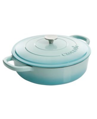 Crock Pot Artisan 5 Quart Cast Iron Braiser Everyday Pan With Borasilicate Lid - Red - Macy's