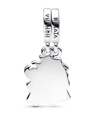 Sterling Silver The Lion King Timon Pumbaa Splittable Dangle Charm