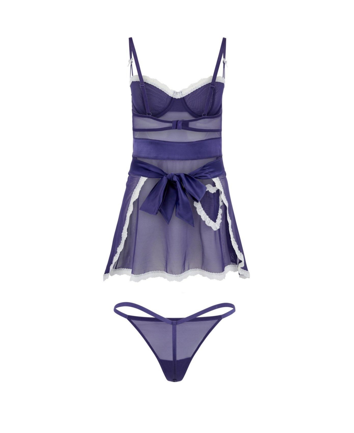 Adore Me Women's Lola Apron Babydoll & G-string Set Lingerie