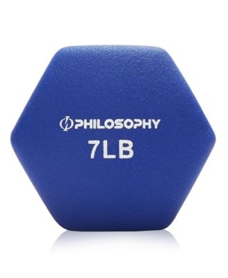 Neoprene Dumbbell Hexagon Hand Weights, 7 lb Pair - 14 lb Total