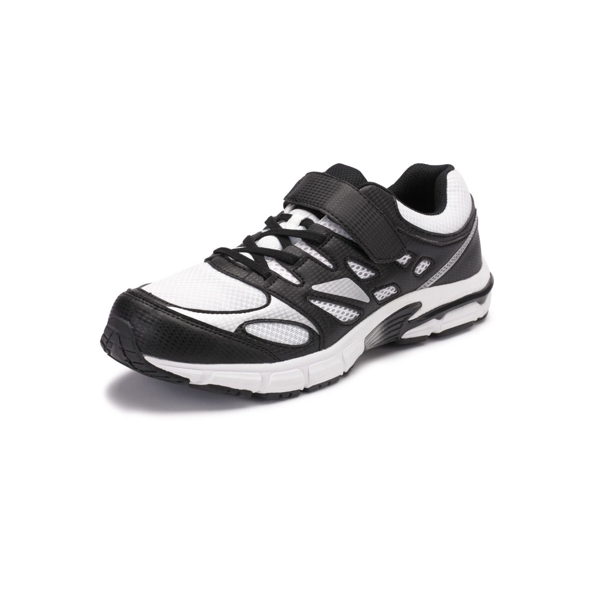 KingSize Men's No-Tie Sneakers - Jet black white