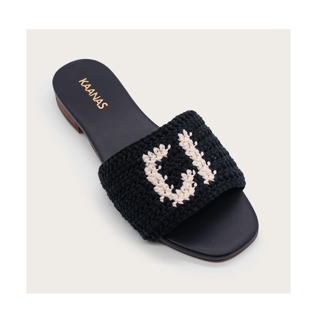 Kaanas Serin Ciao Handwoven Crochet Slip-on Sandal