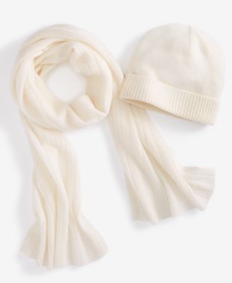 Ribbed 100% Cashmere Scarf, Created for Macy's