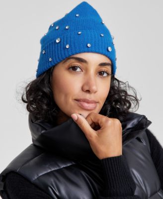 Charter Club - Cashmere Embellished Cuffed Beanie
