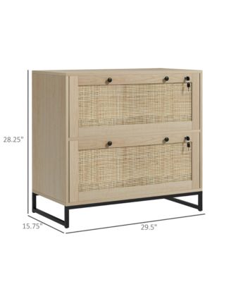 Lockable Filing Cabinet with Hanging Bar for Letter A4 Legal Size