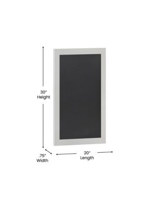 Wall Mounted Magnetic Chalkboard with Wooden Frame