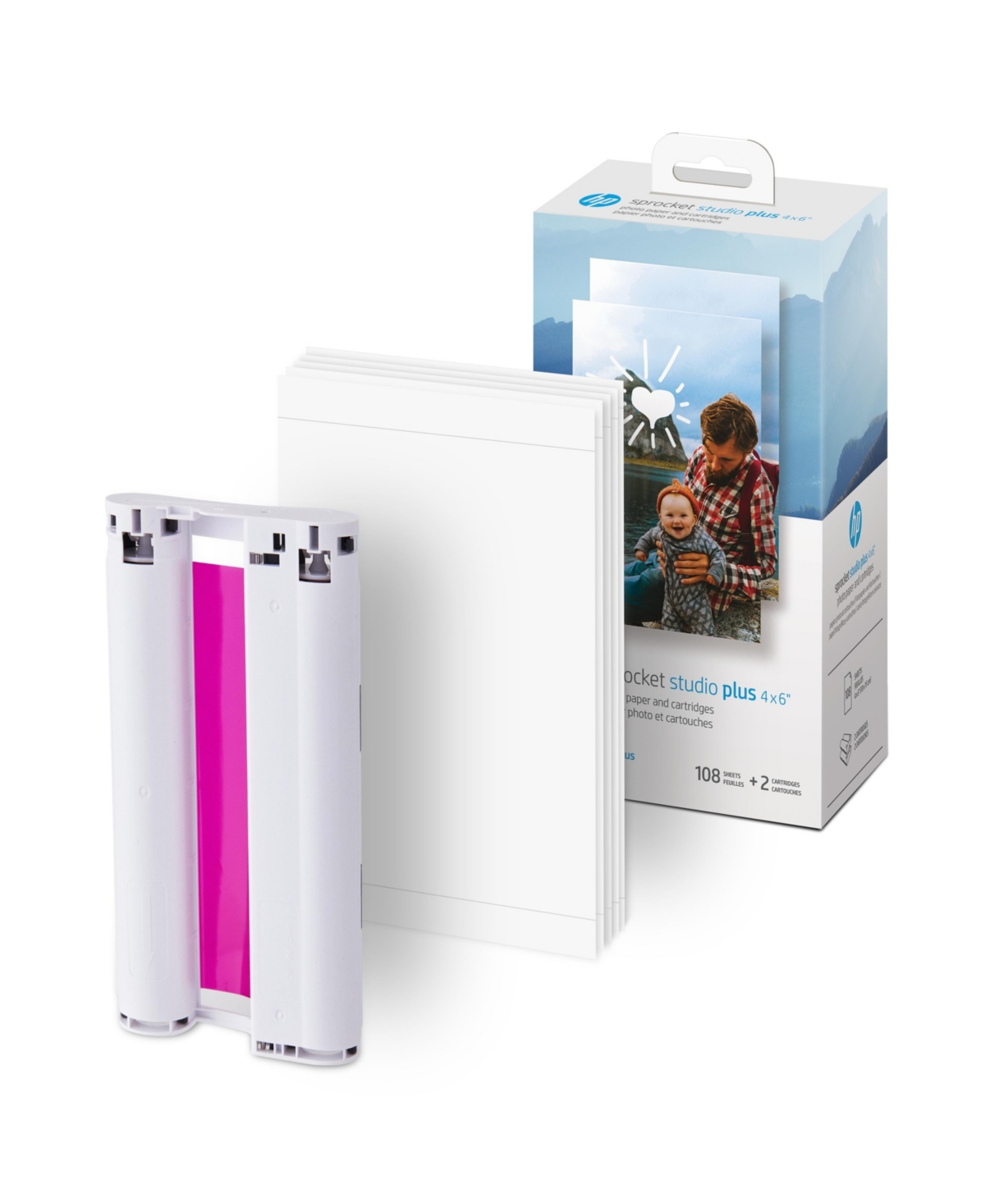 Hp Sprocket Studio Plus 4x6” Instant Photo Printer, Gift Bundle w/Case & More