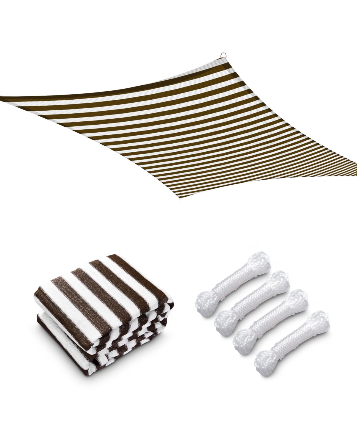 Yescom 23x22 Ft 95% Uv Block Rectangle Sun Shade Sail Canopy Cover Net Outdoor Pool