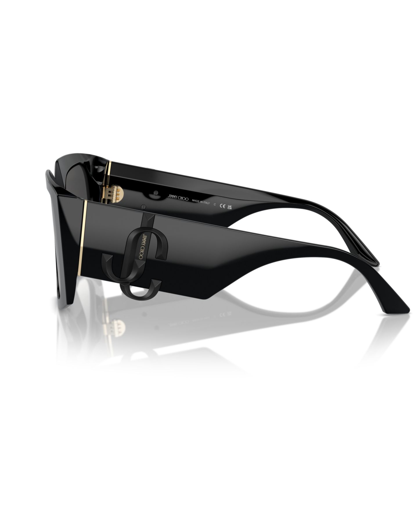 Женские солнцезащитные очки Jimmy Choo Sunglasses, JC5006U, цвет: Чёрный — фото 3