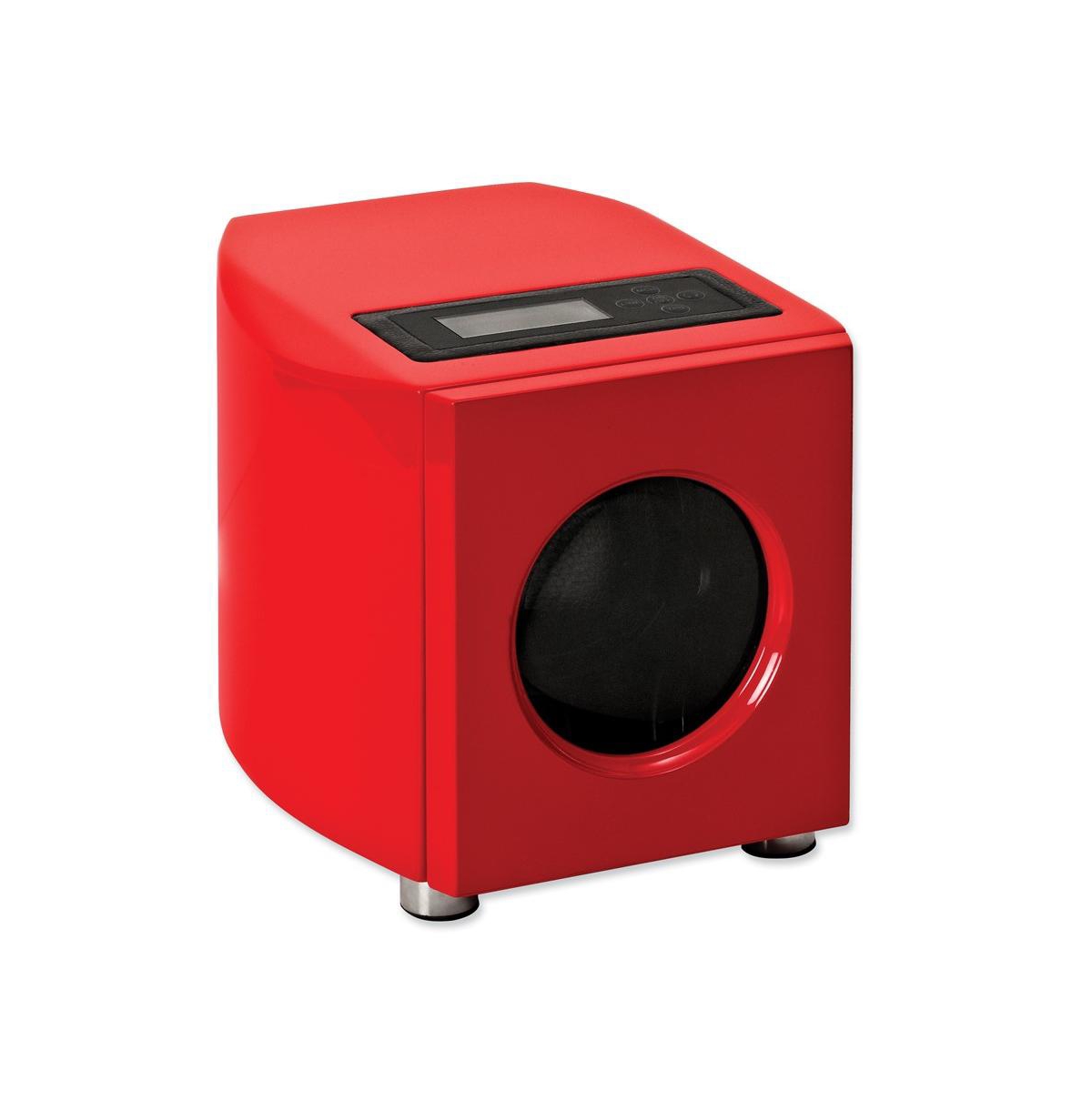 Rotations Red Piano Finish Single Watch Winder - Red
