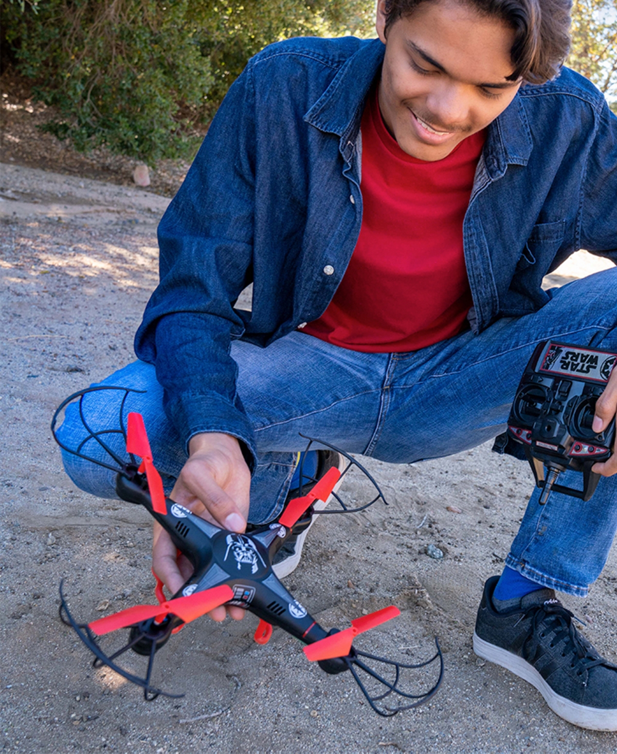World Tech Toys Star Wars Darth Vader 2.4ghz 4.5ch Rc Quadcopter In Multi