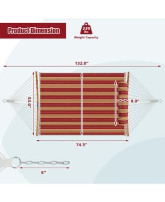 Outdoor Hammock with Detachable Pillow