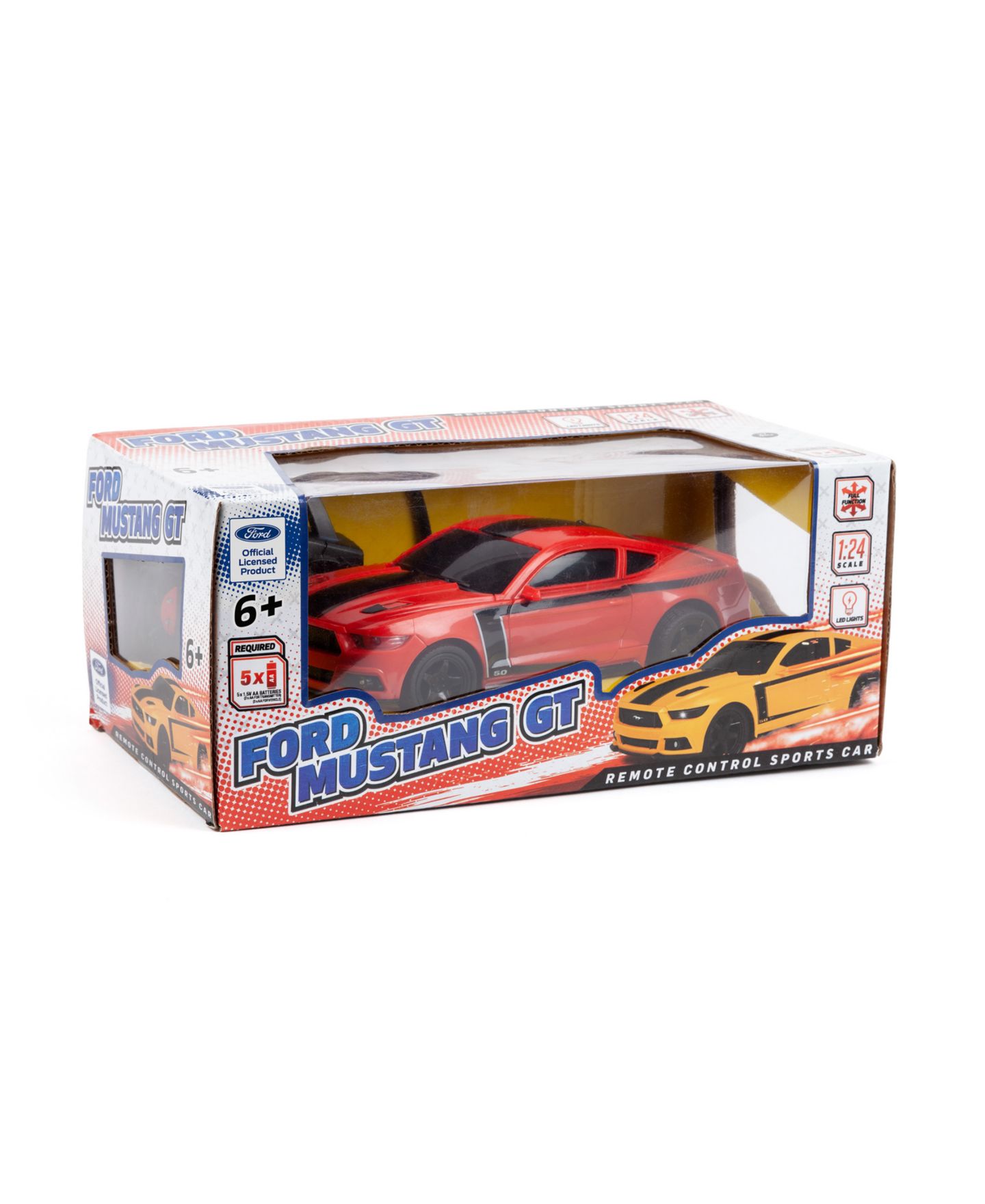 Детская игрушка World Tech Toys 1:24 Licensed Ford Mustang RC Car, цвет: Разноцветный — фото 12