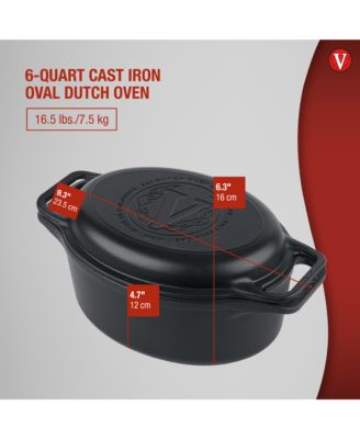 6-Quart Cast Iron Oval Bread Cooker