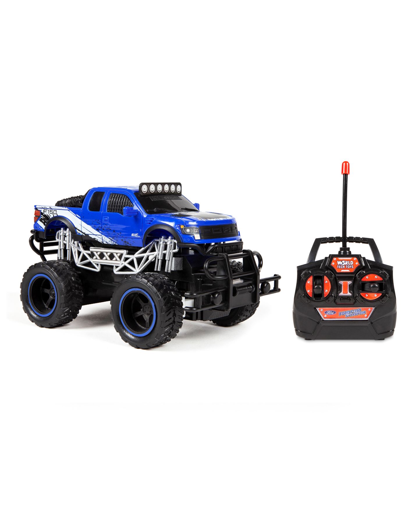 Детская игрушка World Tech Toys 1:24 Trail Attack Ford F-150 SVT Raptor Ready to Run Electric RC Truck, цвет: Разноцветный — фото 1