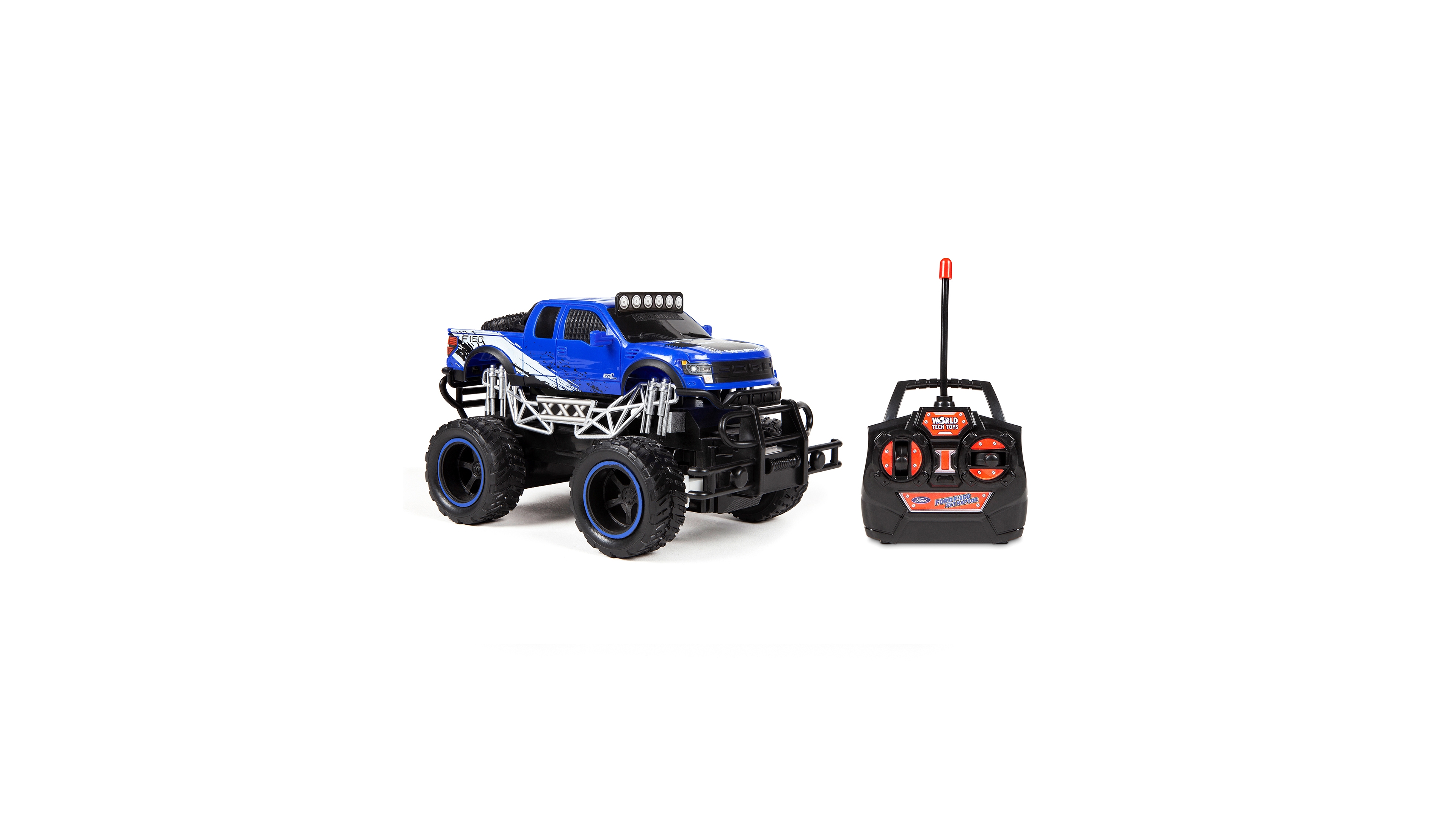 World Tech Toys 1:24 Officially Licensed Trail Attack Ford F150 Svt Raptor Electric Rc Truck