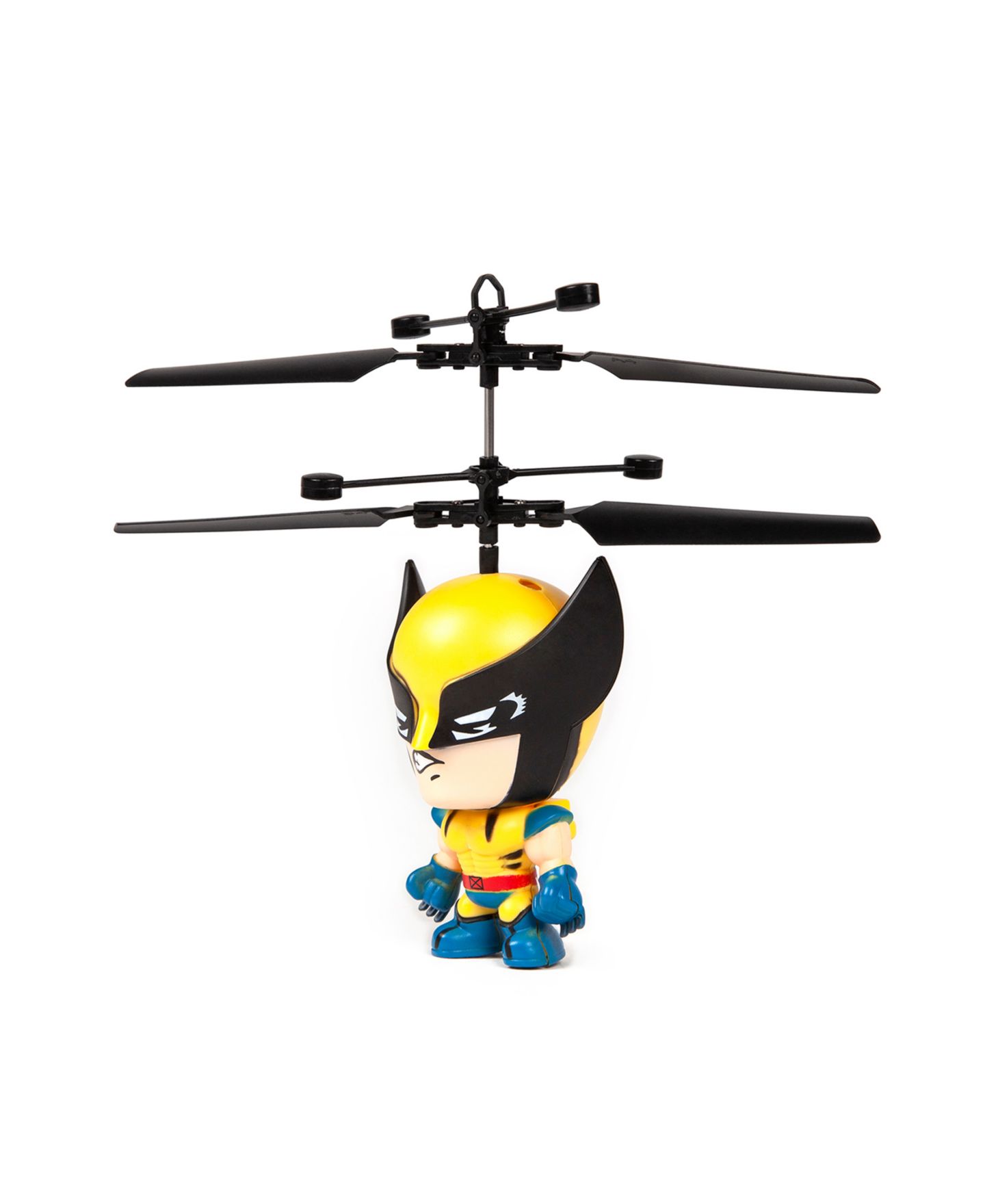 Детская игрушка World Tech Toys 3.5 Inch Marvel Wolverine Big Head UFO Remote Control Flying Figure Helicopter — фото 2