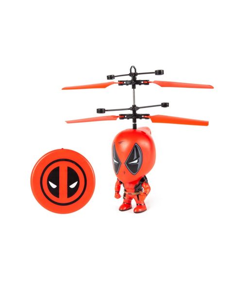 Детская игрушка World Tech Toys 3.5 Inch Marvel Deadpool Coaxial Rotor Flying Figure Helicopter