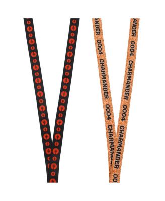 Charmander Red Kanto Region Lanyard With Rubber Charm And ID Sleeve