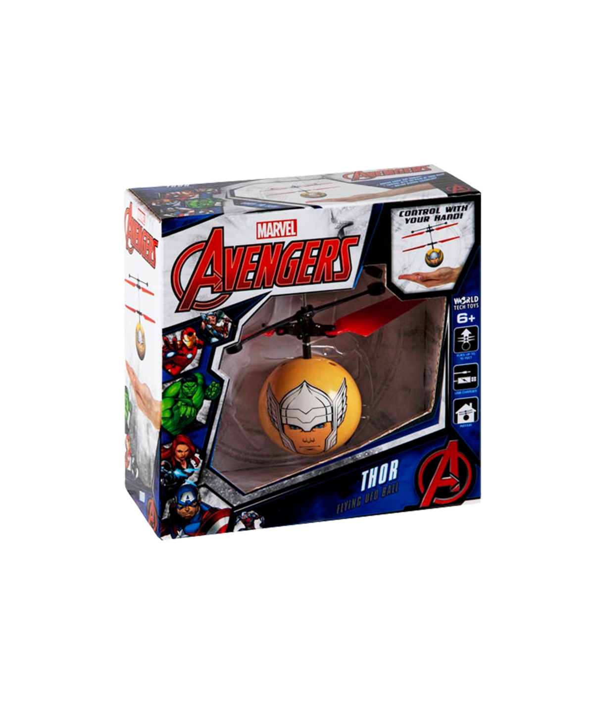 World Tech Toys Marvel Avengers Thor Ir Ufo Ball Helicopter In Multi