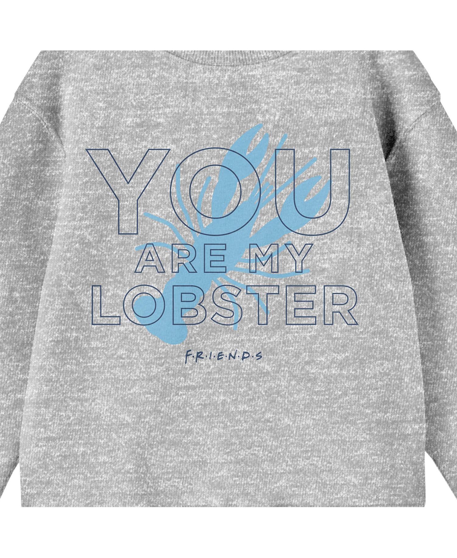 Boys TV Show You're My Lobster Youth Athletic Heather Long Sleeve Shirt