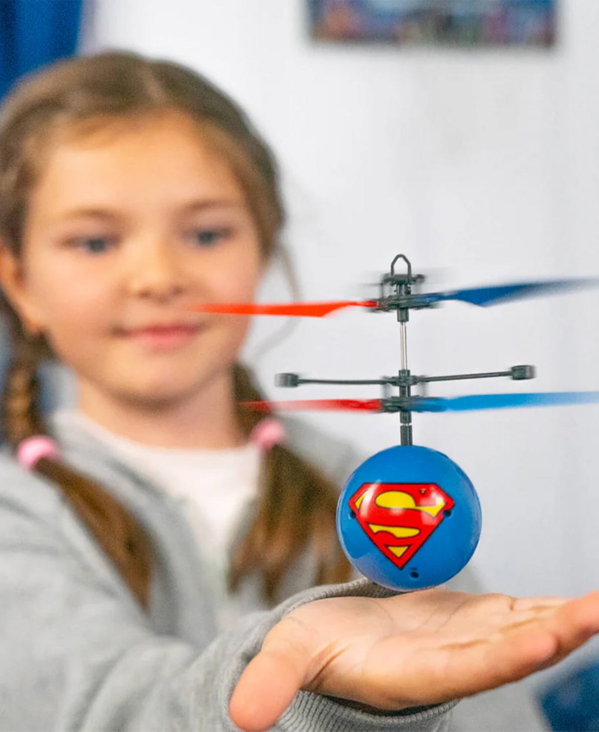 World Tech Toys Dc Justice League Superman Ir Ufo Ball Helicopter In Multi