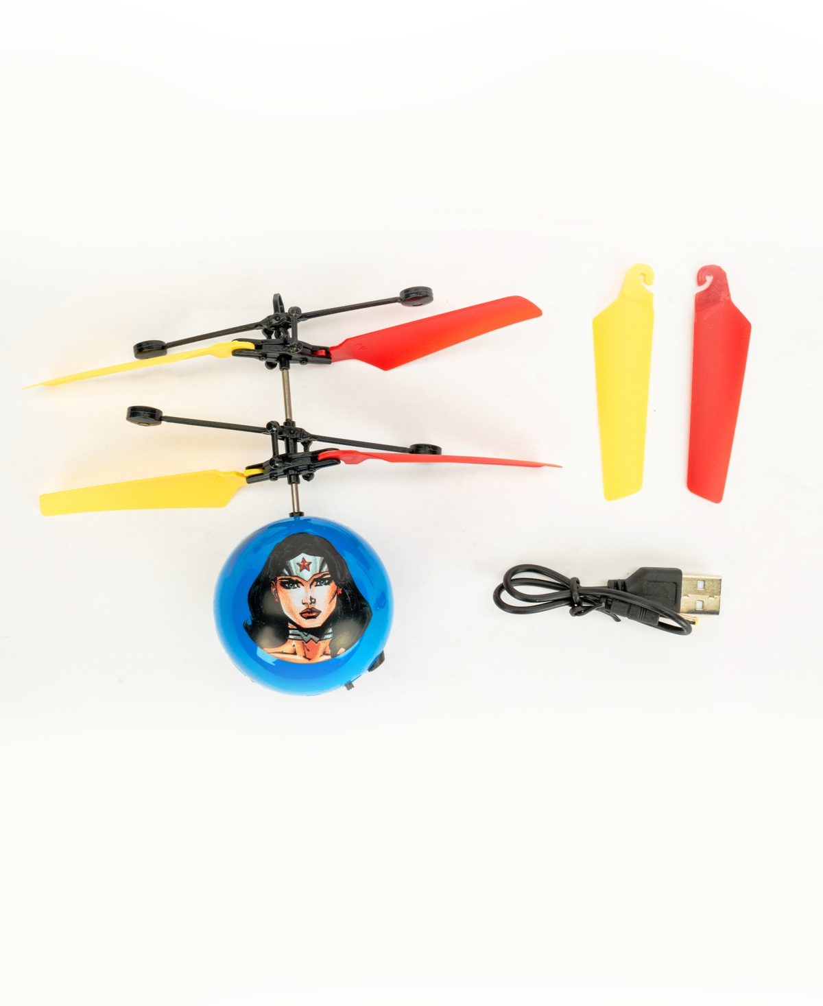 World Tech Toys Dc Justice League Wonder Woman Ir Ufo Ball Helicopter In Multi
