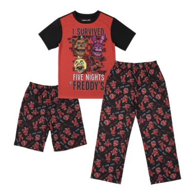 Boys Youth Sleepwear Set Tee Shirt, Sleep Shorts, Sleep Pants