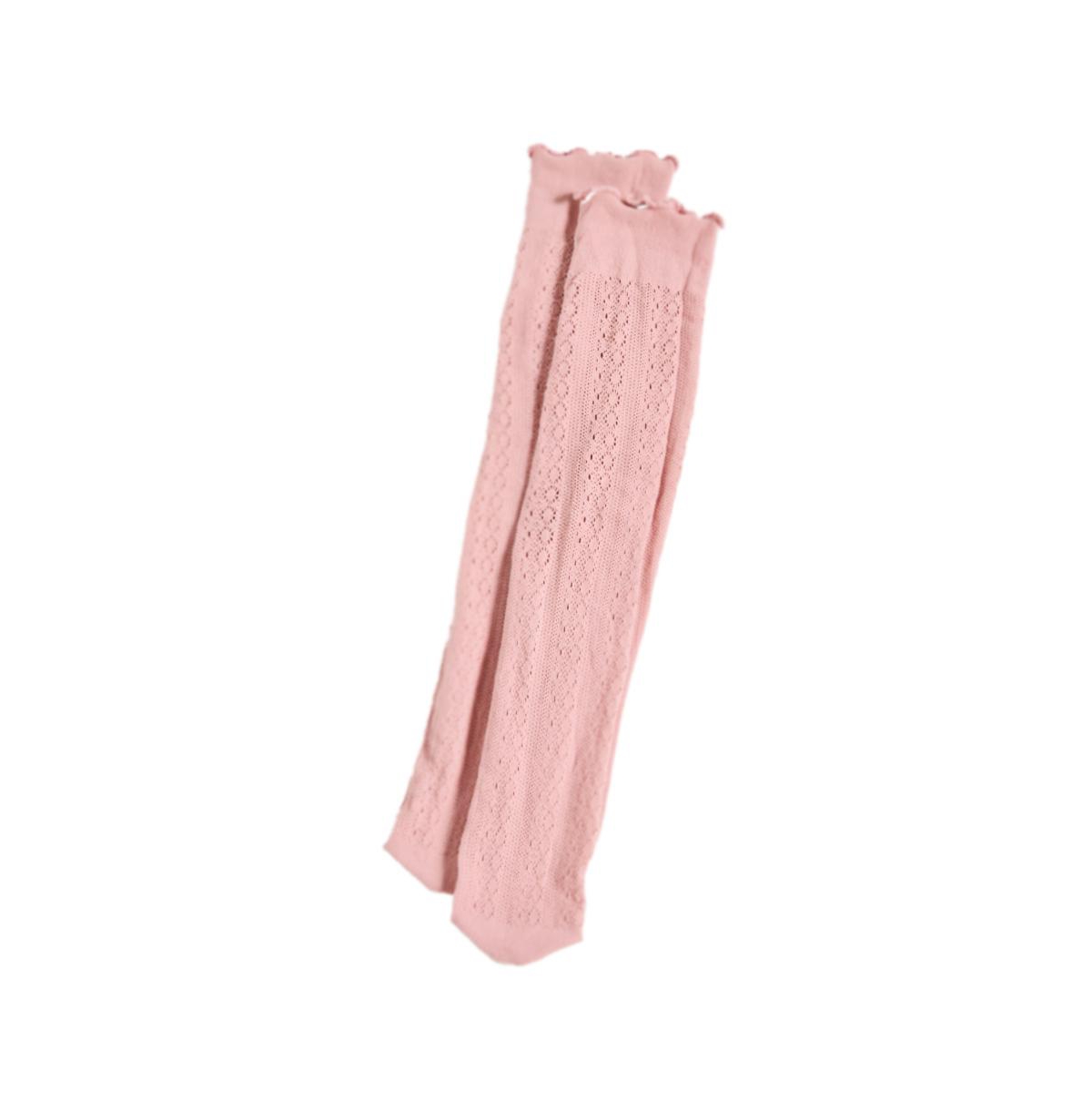 Stems Women's Ruffle Lace Sock In Pink