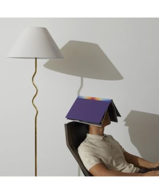 Squiggle 22" Modern LED Floor Lamp with Empire Shade