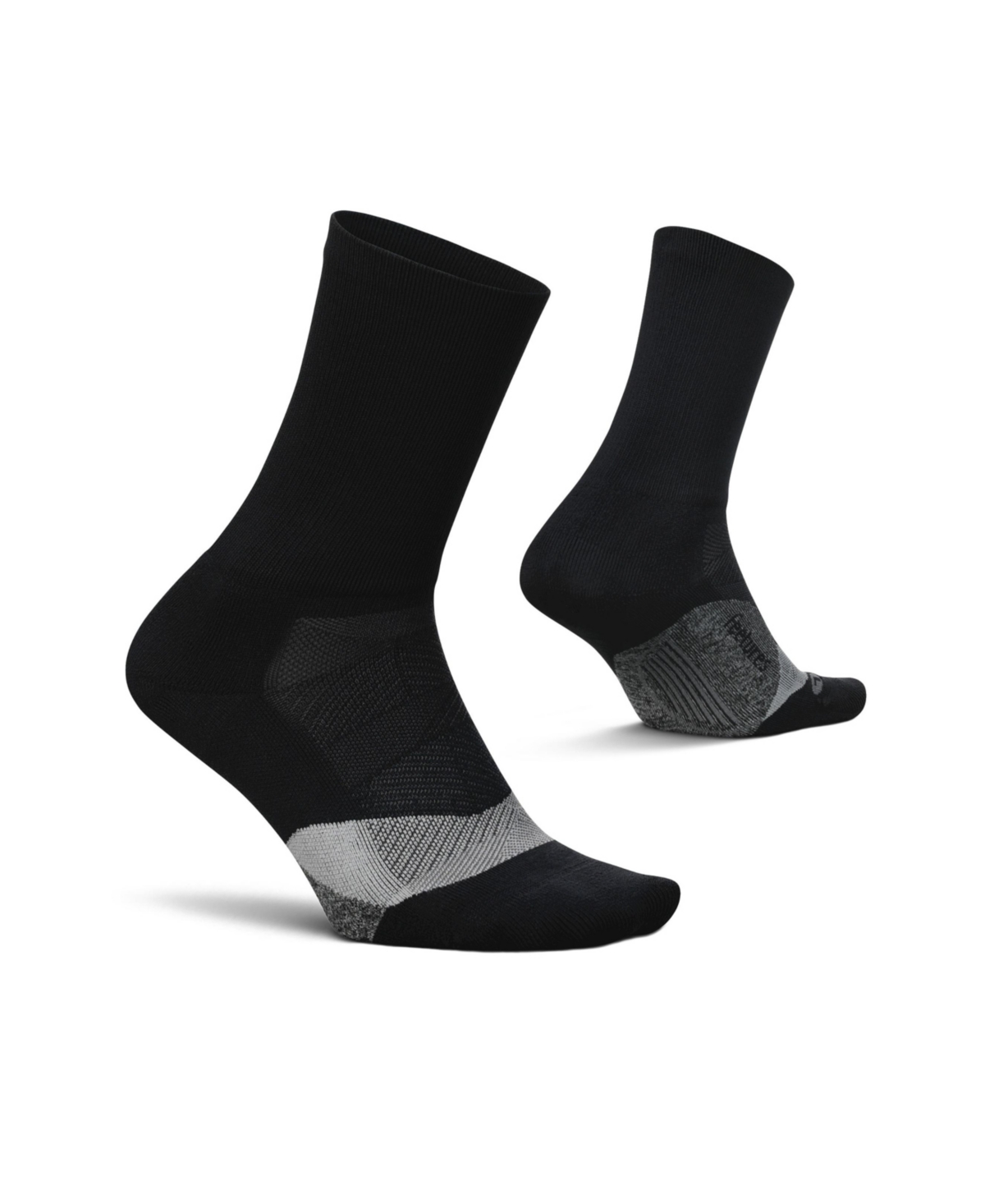 Feetures Men's Elite Light Cushion Mini Crew Sock - Sport Sock with Targeted Compression